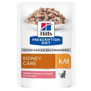 Hill's Prescription Diet K/D Kidney Care nat kattenvoer met zalm 85 g zakje