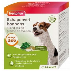 Beaphar Schapenvet Mini bonbons met zeewier voor de hond