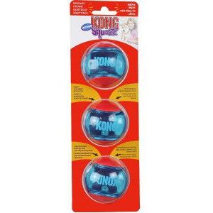 Kong Squeezz Action hondenspeeltje medium - 3 stuks