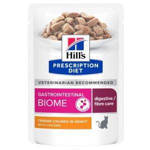 Hill's Prescription Diet Gastrointestinal Biome natvoer kat met kip maaltijdzakje