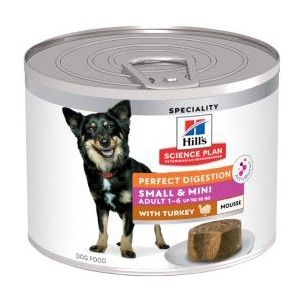 Hill's Adult Perfect Digestion Small & Mini mousse nat hondenvoer met kalkoen blik