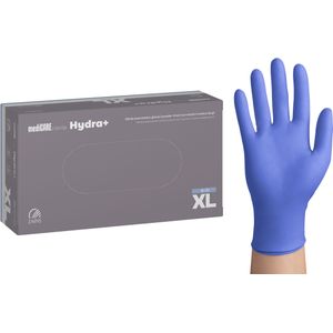 Nitril wegwerphandschoen hydraterend - violet - maat xl - doos/100 stuks