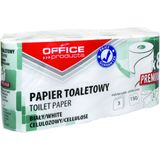 Toiletpapier 3-laags 64 rol (8 x 8 rollen) OFFICE Products Premium WC papier 100% cellulose, 150 vel per rol, 15 meter