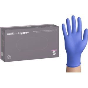 Nitril wegwerphandschoen hydraterend - violet - maat s - doos/100 stuks