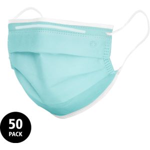 Opharm - mondkap Type IIR - turquoise - doos/50 stuks