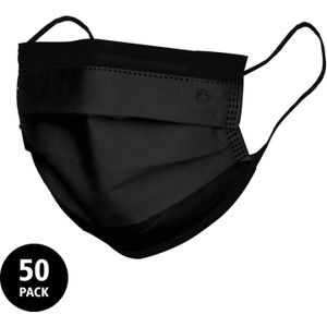 Opharm - mondkap Type IIR - zwart - doos/50 stuks