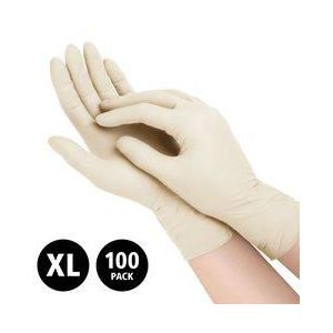 Nitril Pro - doos/100 stuks - maat XL - geel handschoenen hybrid