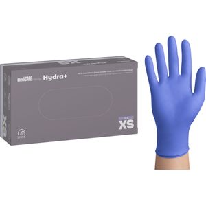 Nitril wegwerphandschoen hydraterend - violet - maat xs - doos/100 stuks