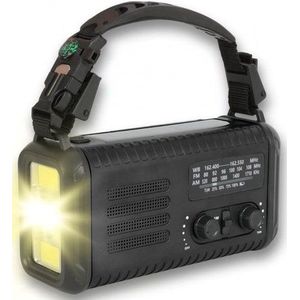Noodradio Solar - 20.000 mAh - Radio - Wereldontvanger - Betrouwbare Noodvoorziening