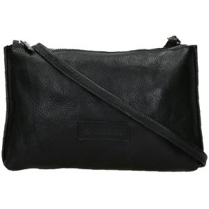 Shabbies Amsterdam  Crossbodytas / Schoudertas Dames -  Leer - Vegetable Tanned leather - zwart
