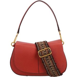 Gianni Chiarini  Crossbodytas / Schoudertas Dames -  Leer - Helena Round - rood