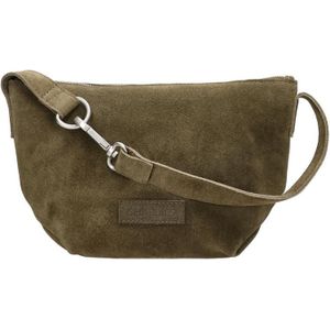 Shabbies Amsterdam  Crossbodytas / Schoudertas Dames -  Suède - Esra - taupe