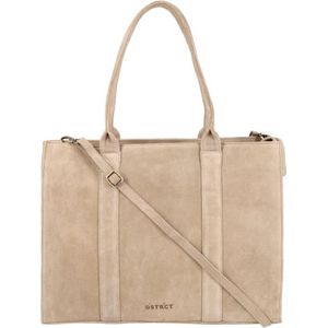 DSTRCT Laptoptas Dames -  15.6 inch -  Suède -  Portland Road - beige