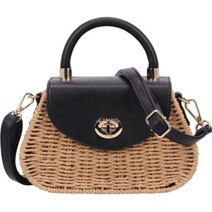 Flora & Co  Crossbodytas / Schoudertas Dames -  Riet - Suze - zwart