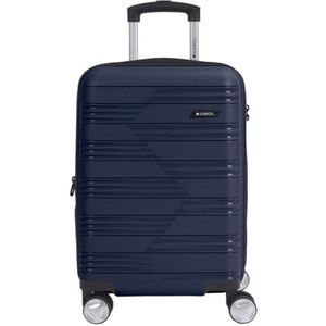 Gabol  Handbagage Harde Koffer / Trolley / Reiskoffer -  54 x 35 x 23/27 cm - Uyiko - blauw