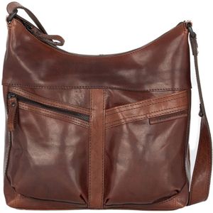 Spikes & Sparrow  Crossbodytas / Schoudertas Dames -  Leer - Bronco - bruin