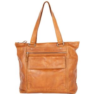 Spikes & Sparrow Laptoptas Dames -  15.6 inch -  Leer -  Amina - Cognac