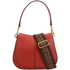 Gianni Chiarini  Crossbodytas / Schoudertas Dames -  Leer - Helena Round - rood