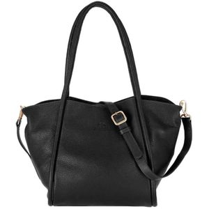 Fred De La Bretoniere  Shopper Dames -  Leer - Nalani -  zwart
