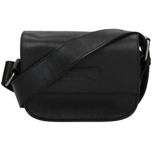 Shabbies Amsterdam  Crossbodytas / Schoudertas Dames -  Leer - Vegetable Tanned leather - zwart