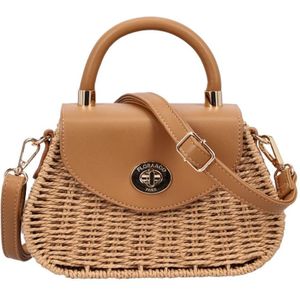 Flora & Co  Crossbodytas / Schoudertas Dames -  Riet - Suze - beige
