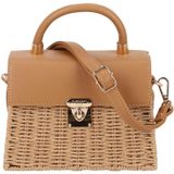 Flora & Co  Crossbodytas / Schoudertas Dames -  Riet - Sofia - beige