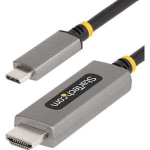 StarTech.com 6ft (2m) USB-C to HDMI Adapter Cable, 8K 60Hz, 4K 144Hz, HDR10, USB Type-C to HDMI 2.1 Video Converter Cable, USB-C DP Alt