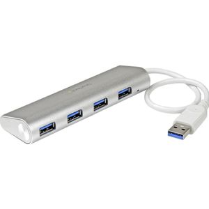 StarTech.com 4 Port Portable USB 3.0 Hub w/ Built-in Cable - Travel USB Hub