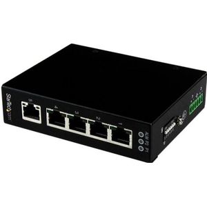 StarTech.com 5-poorts onbeheerde industriële gigabit Ethernet switch - op een DIN-rail  wand monteerbaar