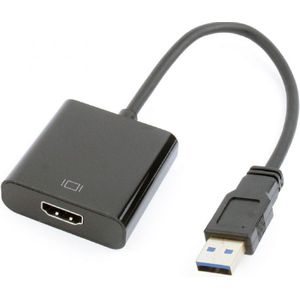 Dolphix USB display-adapterkabel, zwart