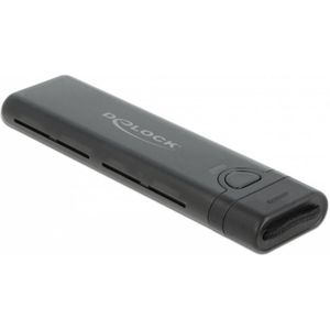 DELOCK Ext Behuizing USB Type-C M.2 NVMe PCIe oder SATA SSD