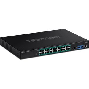 TRENDnet 26-Port Industr. Gigabit L2 Managed PoE+ Rackmount
