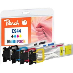 Peach PI200-786 inktcartridge 4 stuk(s) Compatibel Zwart, Cyaan, Magenta, Geel