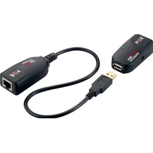 USB 2.0 CAT5 verleng (Extender)Logilink tot zu 50m PoE