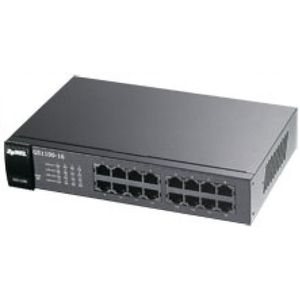 Zyxel - GS1100-16 - Netwerkschakelaar - Zwart - 16 Gigabit-poorten
