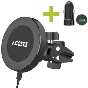 Accezz Telefoonhouder auto met Magsafe - Draadloze oplader