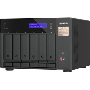QNAP QVP-63B data-opslag-server NAS Tower Ethernet LAN Zwart