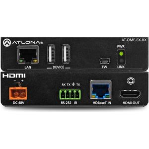 Atlona - OME-EX-RX - HDBaseT Ontvanger - Zwart - Geschikt voor 4K/60