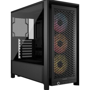 Corsair 4000D RS - Mid-Tower PC Behuizing - Zwart - Hoog Airflow