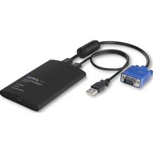 StarTech.com KVM console naar laptop USB 2.0 draagbare Crash cart adapter met bestandsoverdracht & video-opname - KVM-schakelaar