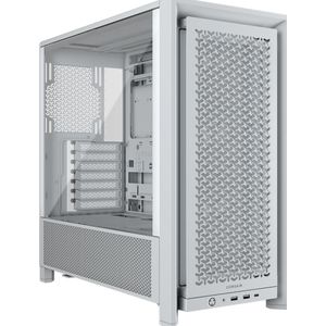 Corsair - FRAME 4000D RS - Mid-Tower Behuizing - Wit - Ondersteunt 3x 120 mm ventilatoren voorzijde