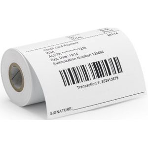 Papierrollen - 80 Micron - Zwart - Voor Zebra Printers