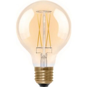 Segula LED Globe 80 goud E27 5W 1900K Dimbaar