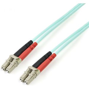 StarTech.com 2m 10Gb Aqua Multimode 50/125 Duplex Halogeenvrije Glasvezel Netwerkkabel LC-LC - Verbindingskabel