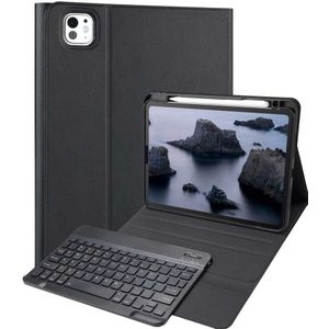 Accezz - QWERTY Bluetooth Keyboard Bookcase - Zwart - Kunststof