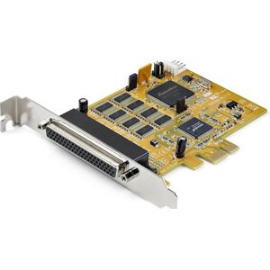 StarTech.com 8-Port PCI Express RS232 Serial Adapter Card, PCIe RS232 Serial Card, 16C1050 UART, Multiport Serial DB9 ControllerExpansion Card, 15kV