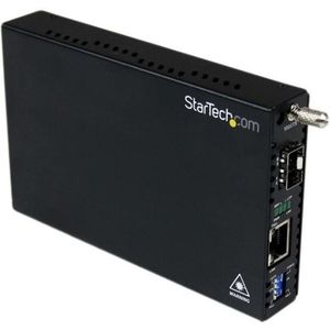 StarTech.com Gigabit ethernet glasvezel media converter met open SFP slot - ondersteunt 101001000 netwerken