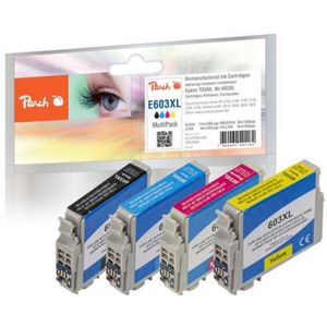 Peach PI200-848 inktcartridge 4 stuk(s) Compatibel Zwart, Cyaan, Magenta, Geel