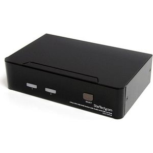 StarTech.com 2-poort DVI USB KVM-switch met Audio en USB 2.0-hub - KVM  audio  USB switch