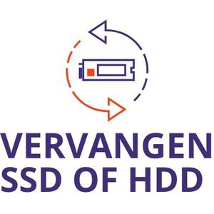 Azerty Vervangen SSD/HDD pc of notebook - assemblage